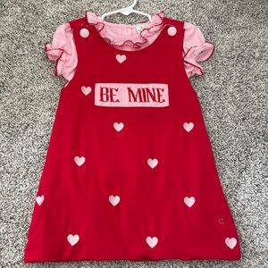 Be Mine Knit Smocked Valentines Dress